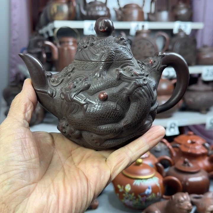 壶***草茶壶紫砂紫砂壶泡茶茶杯茶壶