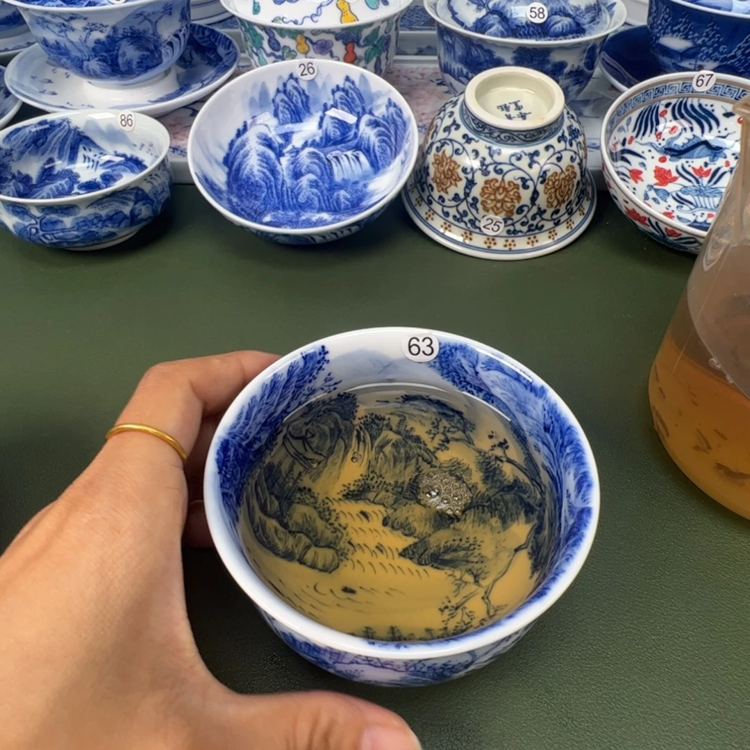 景德镇纯手工纯手绘茶具木木63