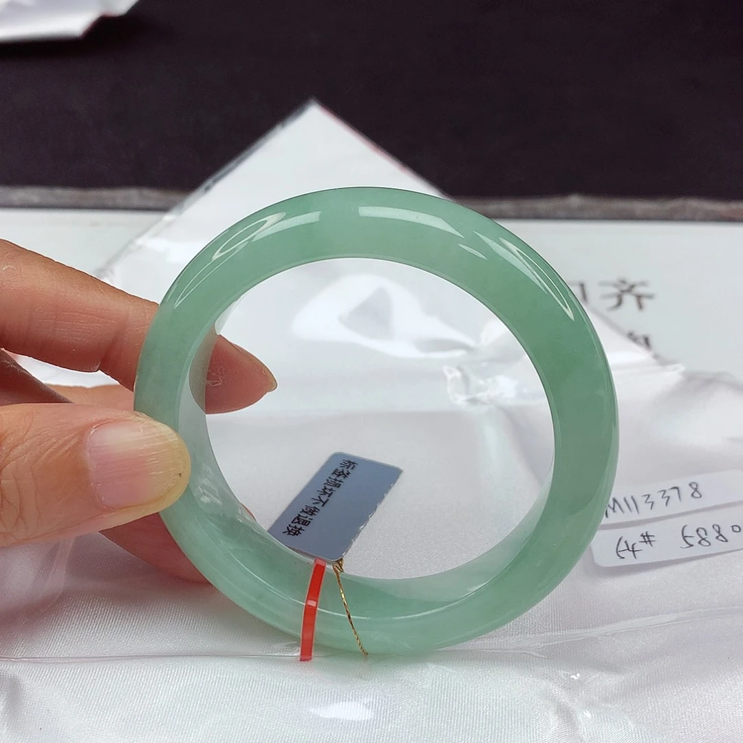 翡翠手镯未镶嵌54圈3378