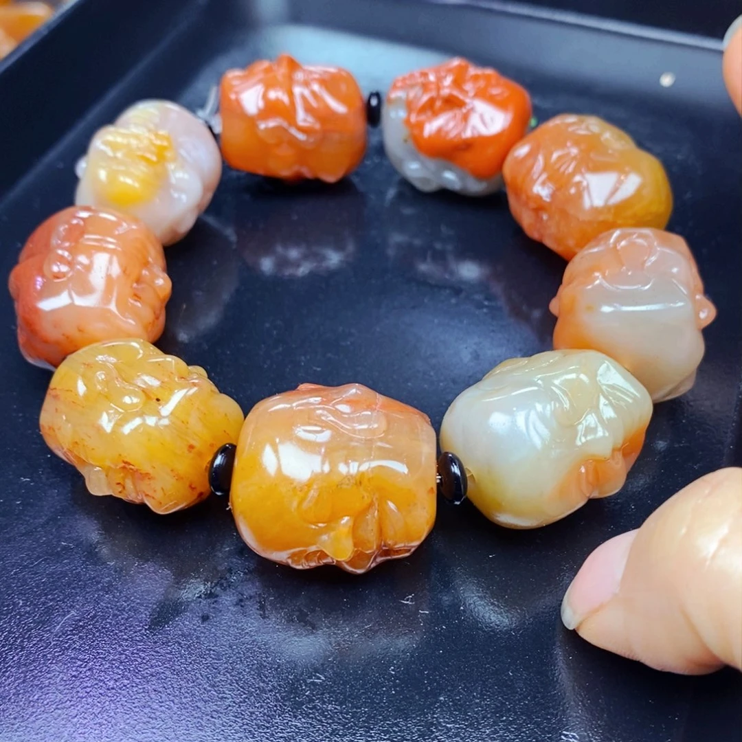 未镶嵌石英质玉（黄龙玉）吊坠(不含链)