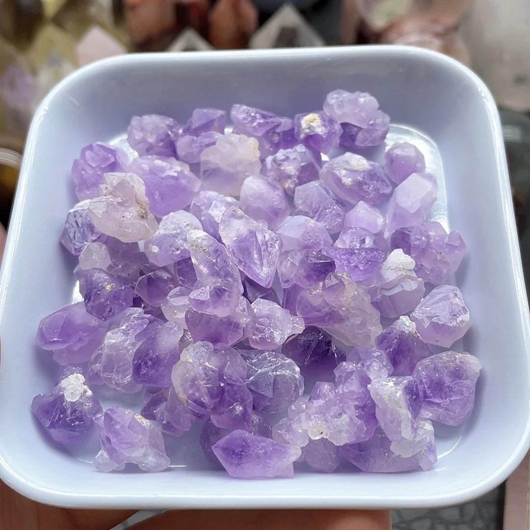 未镶嵌珠宝半成品水晶12紫水晶碎石