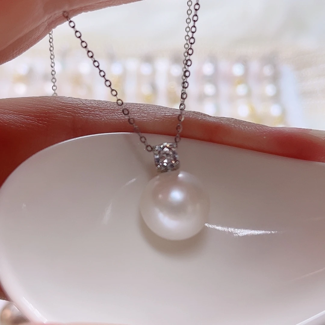 未镶嵌淡水珍珠吊坠(赠链)