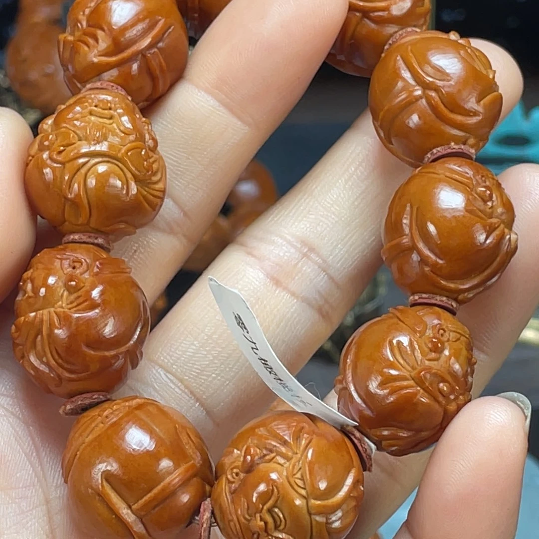 西***薯橄榄核手串/手链C财神6347