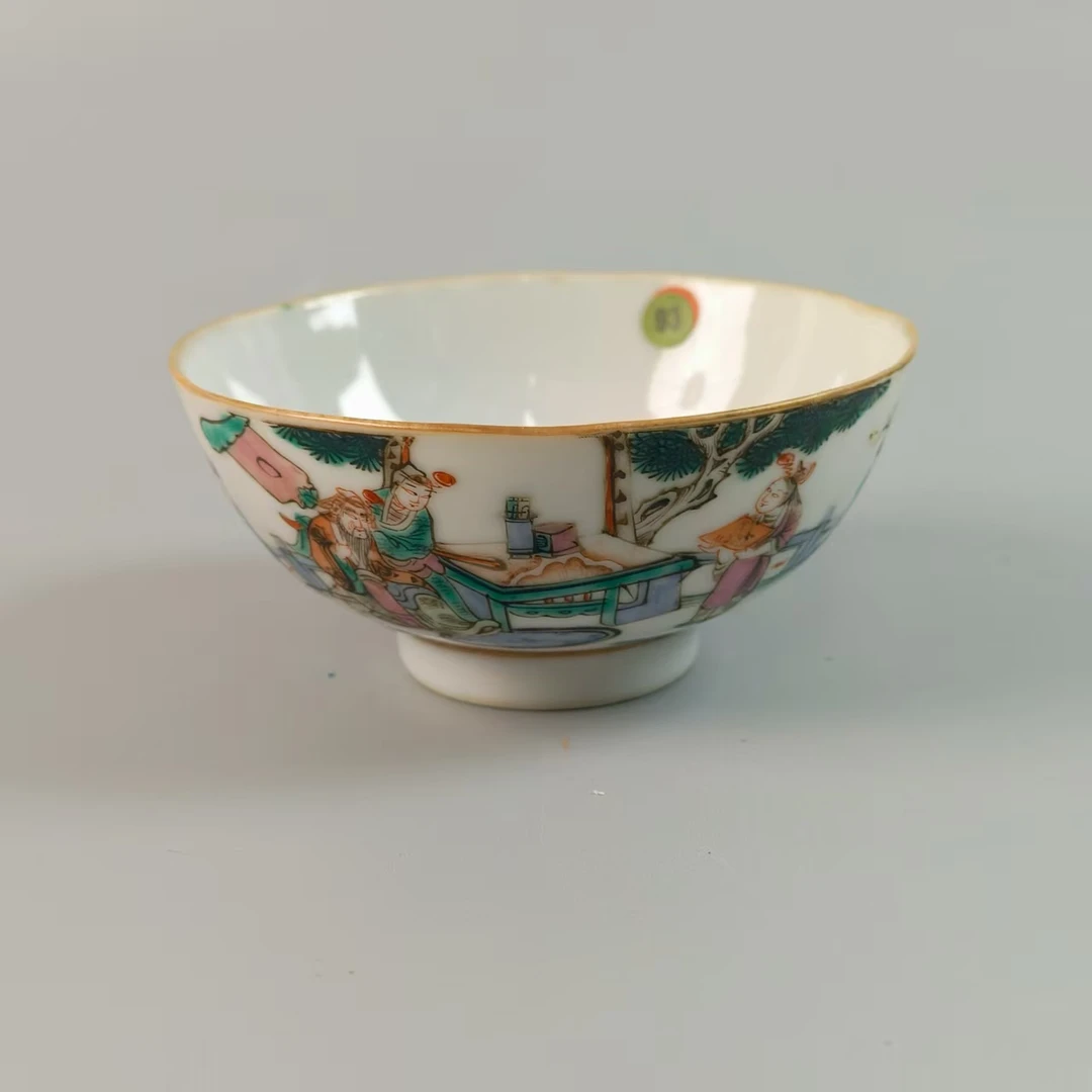 五彩人物茶园陶瓷3060018