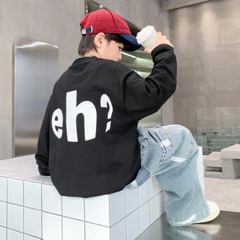 儿童装男童春装卫衣2025新款春秋款中大童男孩春季洋气打底衫上衣