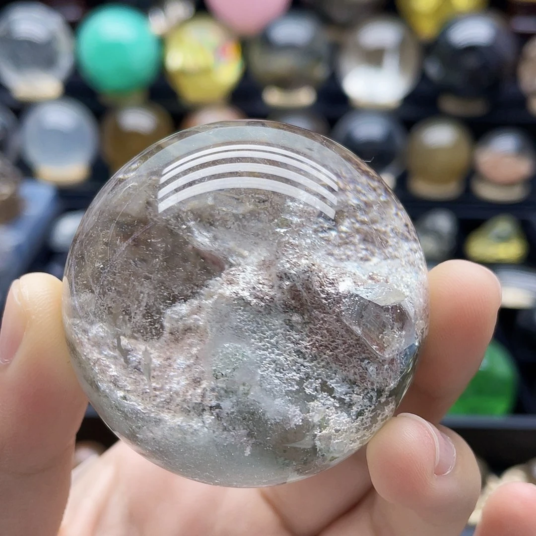 水晶珠宝半成品未镶嵌天然水晶54.5mm