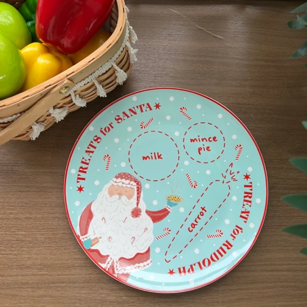 【哑光蓝大盘】10.5英寸27厘米盘外贸家用西餐牛排盘 外贸骨瓷餐具