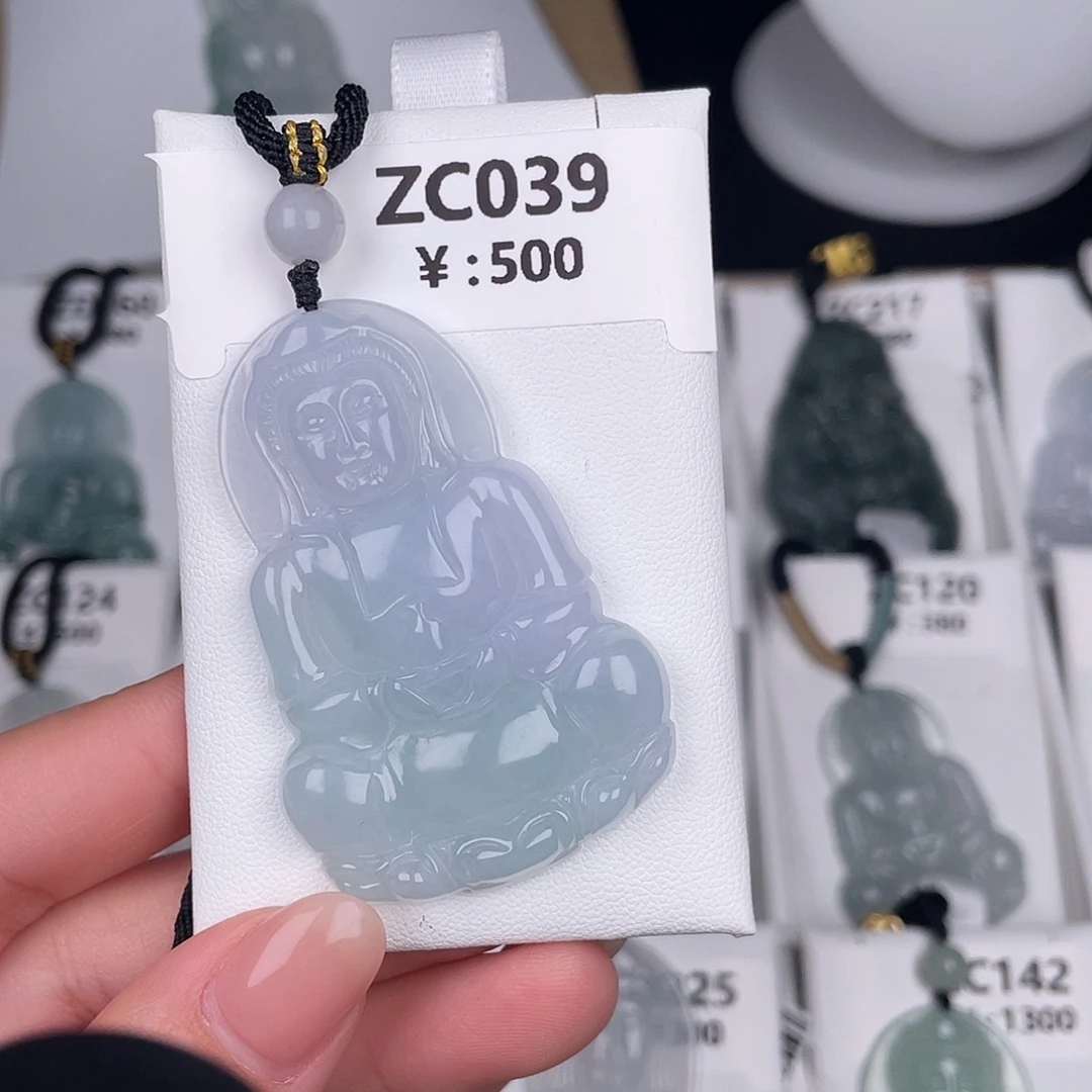 翡翠未镶嵌颈饰zc039