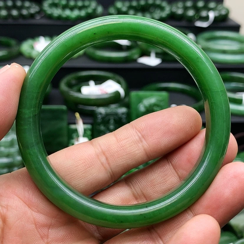 【闪购商品】和田玉（碧玉）手链未镶嵌小*主有瑕疵