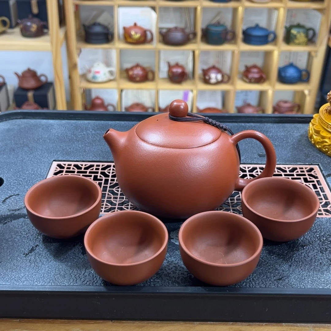 紫砂紫砂胖西施（一壶四杯）