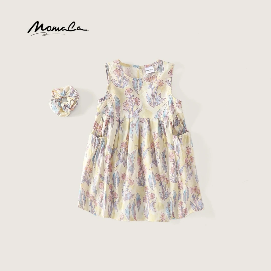 MOMOCO玛米玛卡女童夏季连衣裙甜妹小清新碎花公主裙77630470065