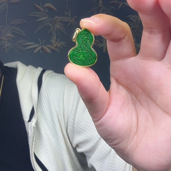 翡翠银S925镶嵌吊坠(不含链)特价