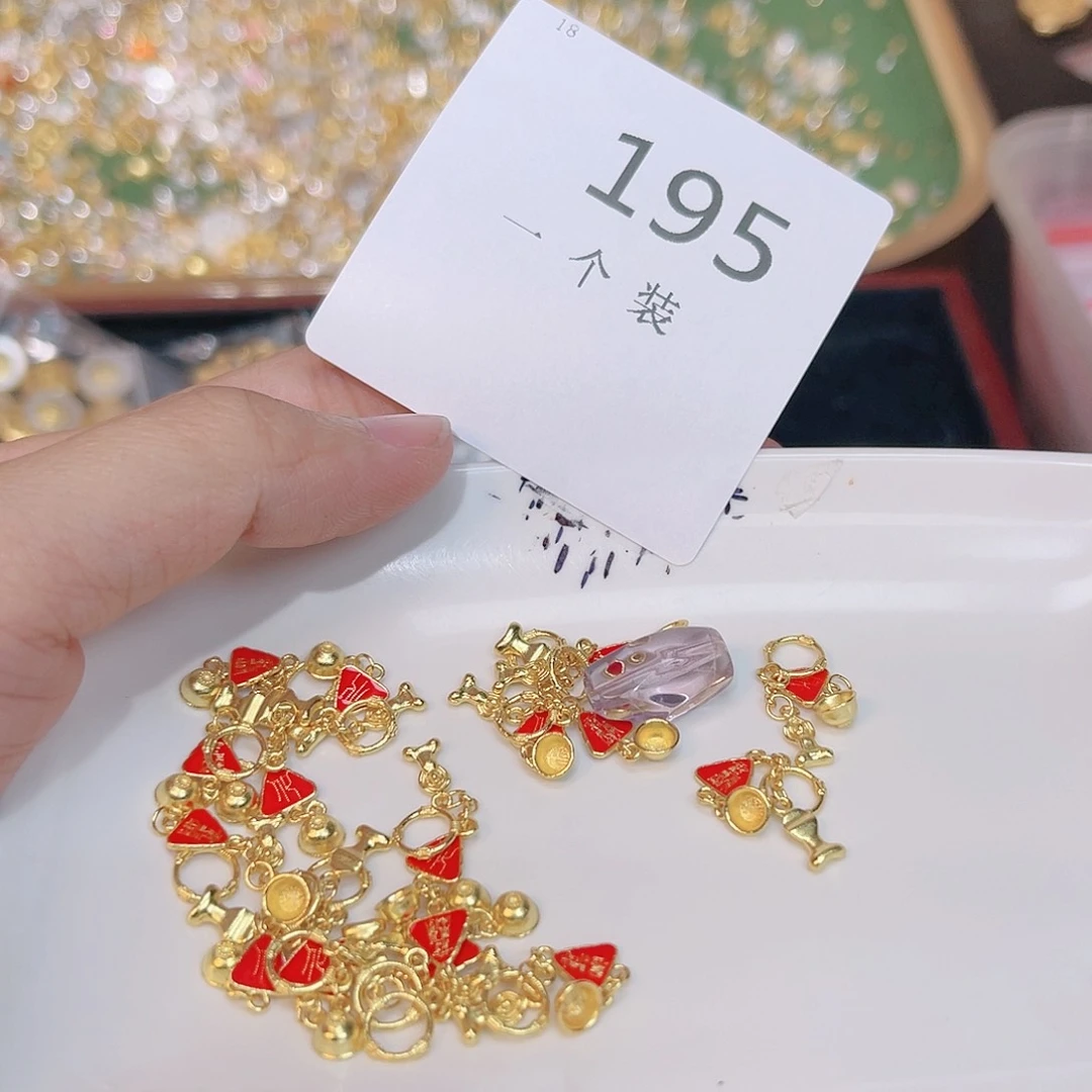 紫晶珠宝半成品银S925镀金镶嵌195