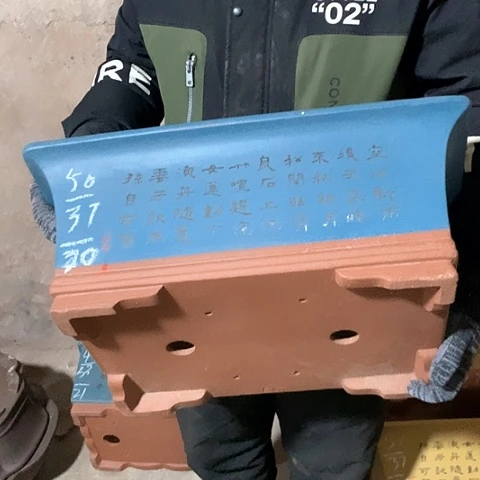 紫砂花盆手工制作