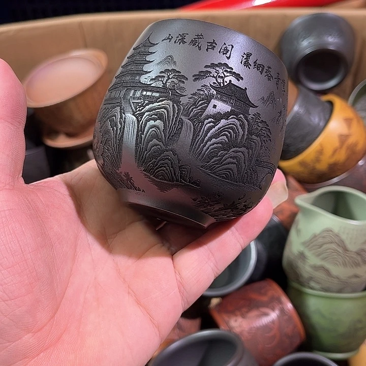 茶杯紫砂全手工 紫砂主人杯