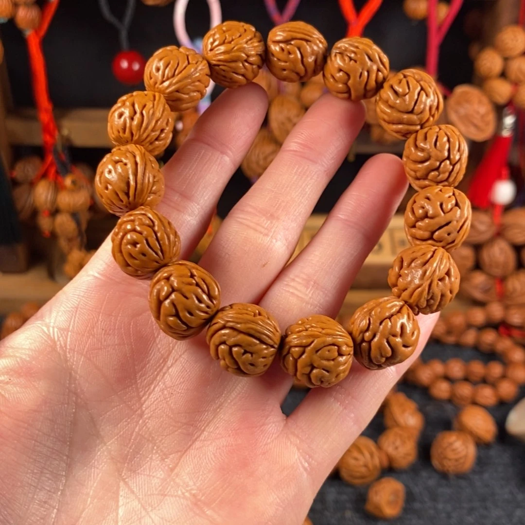 吊坠桃核14链接桃枭手串