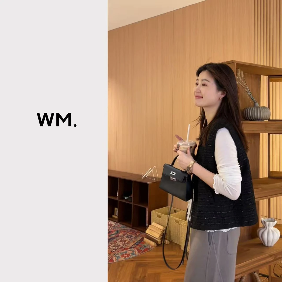 CMZW*香香马甲*小众极简百搭舒适显瘦精致小香马甲JS-Z-25090702