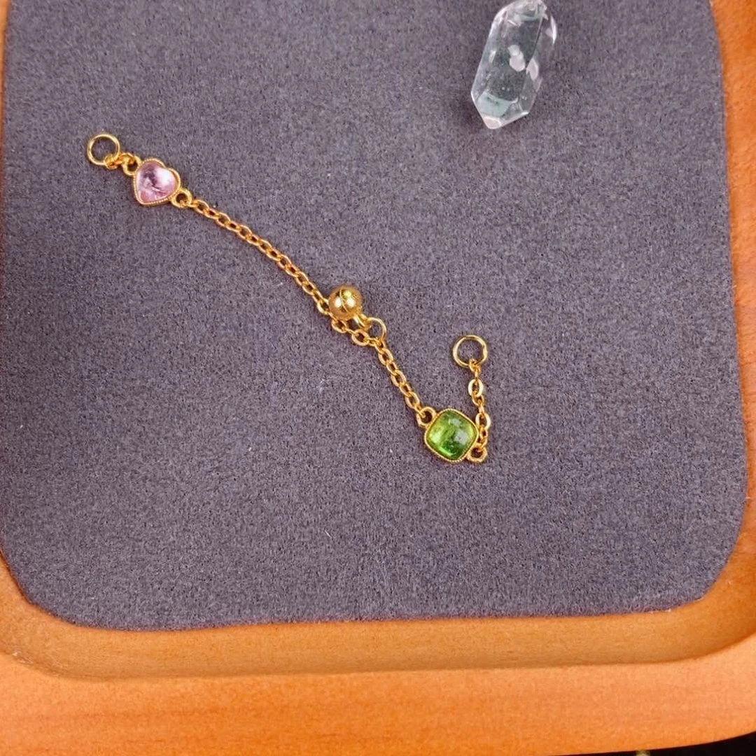 水晶珠宝半成品银S925镀金镶嵌