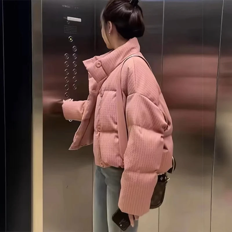 暗纹织花格子小个子短款复古新款面包服休闲上衣时尚外套 5500