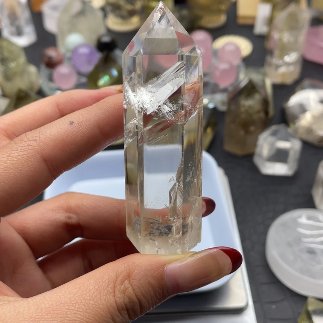 水晶28未镶嵌白水晶柱