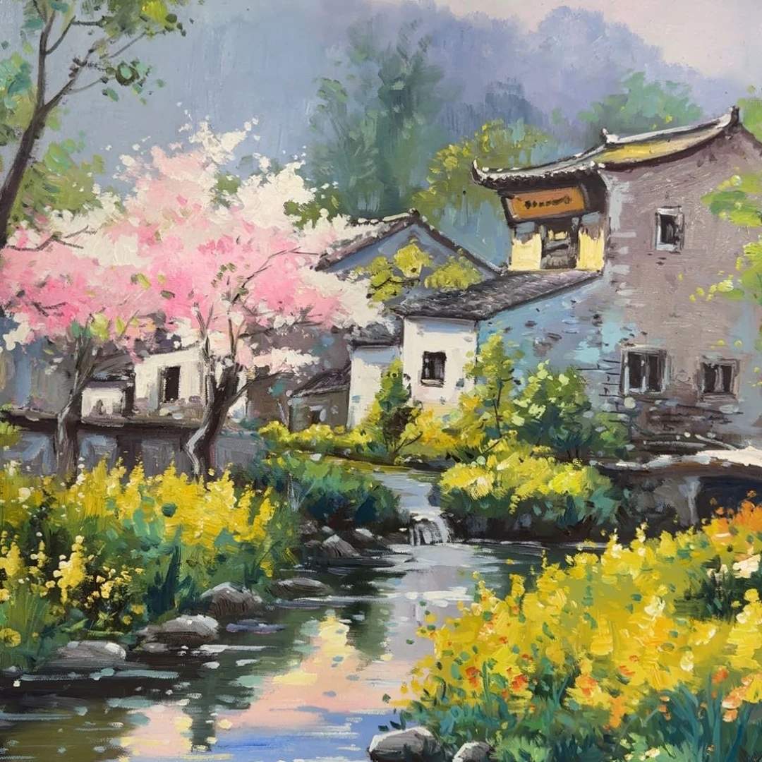 油画花花真的太可爱
