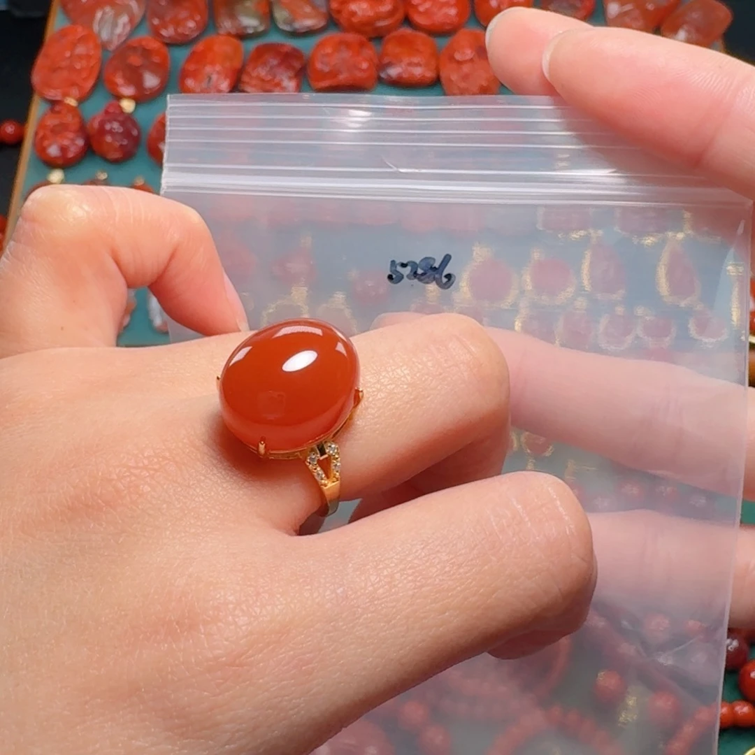 南红玛瑙南红 银S925镶嵌