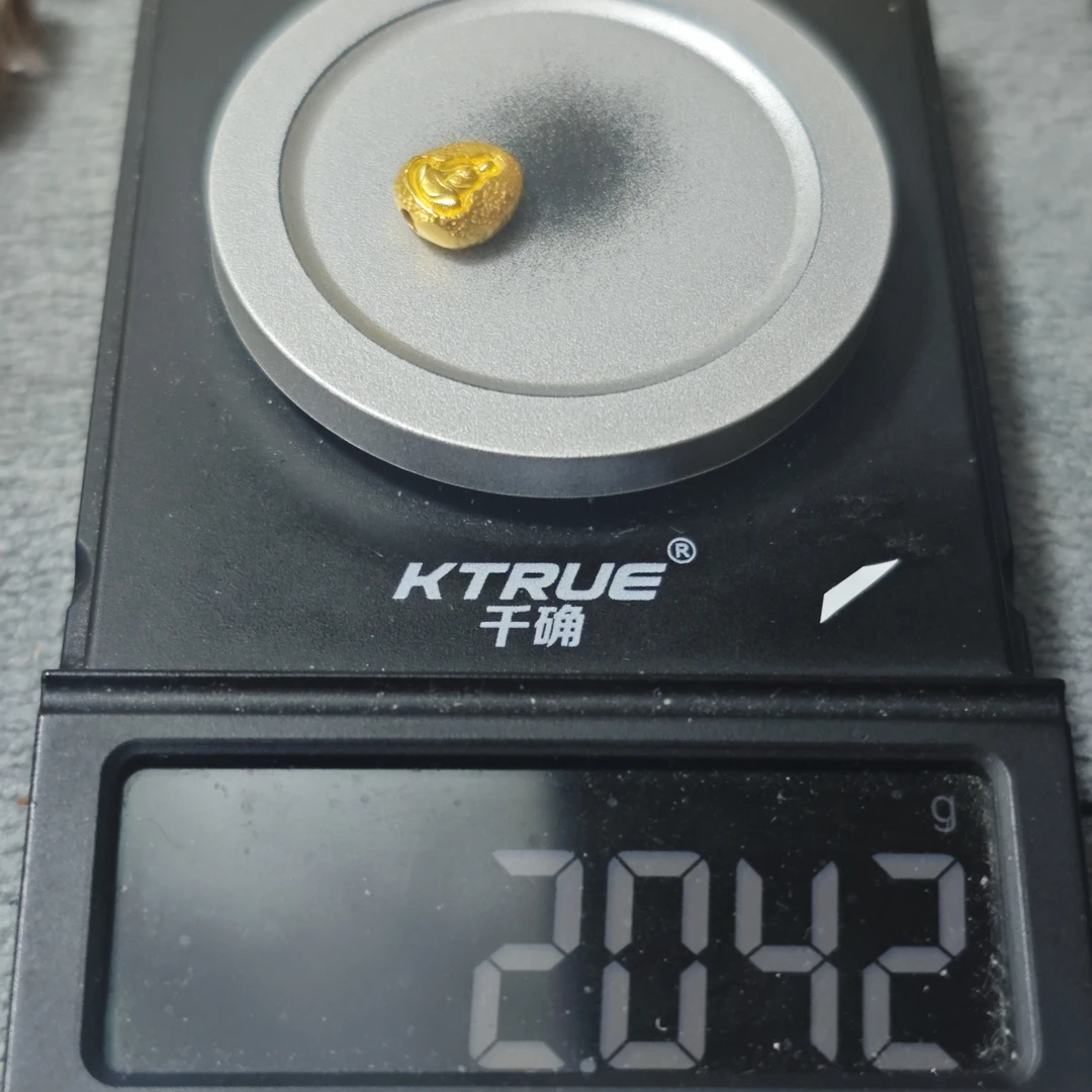 足金999背云黄金文玩配饰