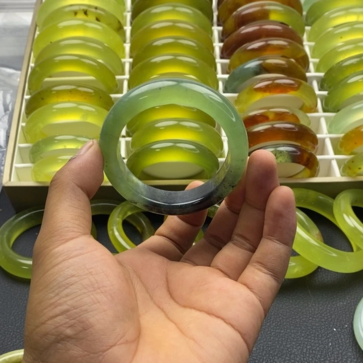 合金蛇纹石玉手镯55