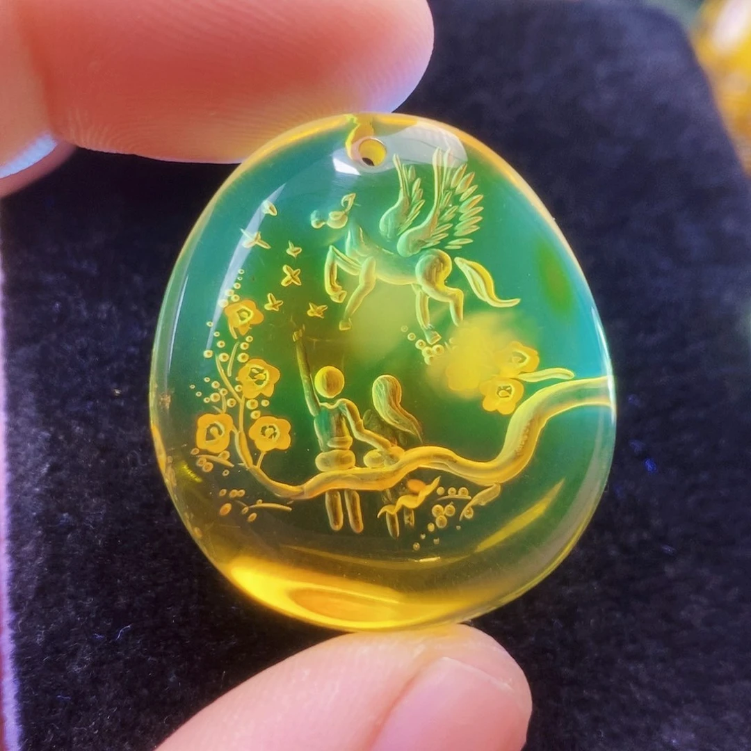 【闪购商品】未镶嵌吊坠(不含链)金珀
