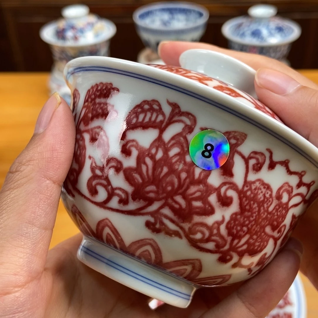 手绘现代茶具非古董