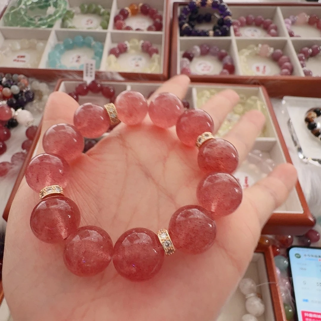 水晶手链未镶嵌草莓晶