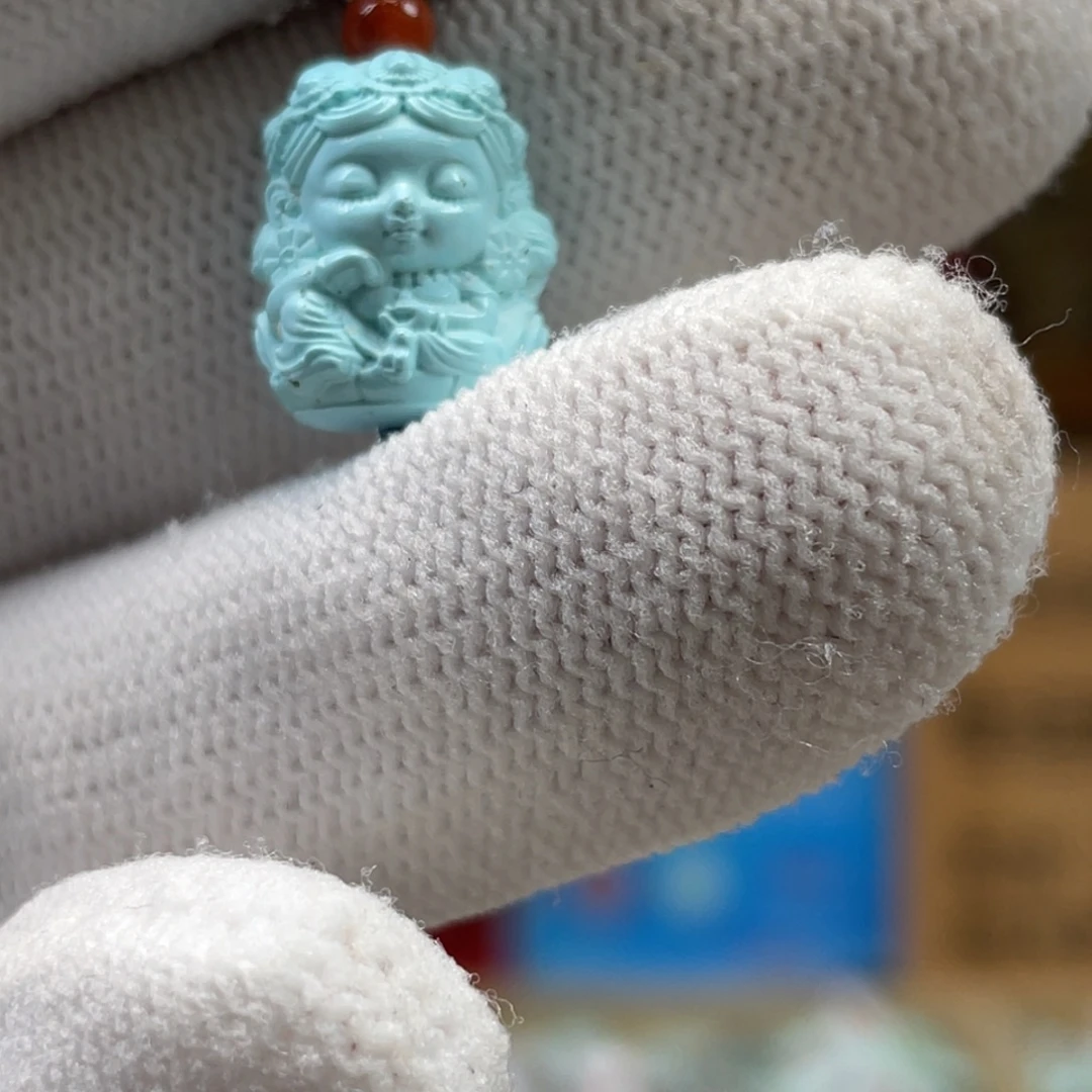 绿松石未镶嵌挂件