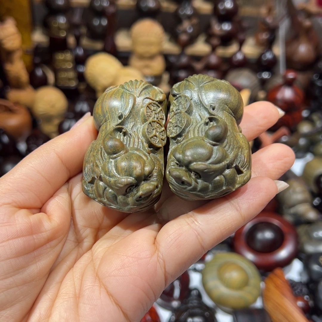 香榧木绿檀绿檀貔貅