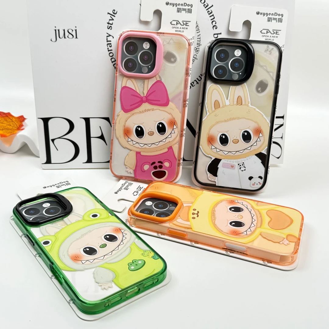 潮牌新款氧气狗吊带衫拉布布适用iPhone16promax手机壳15保护套