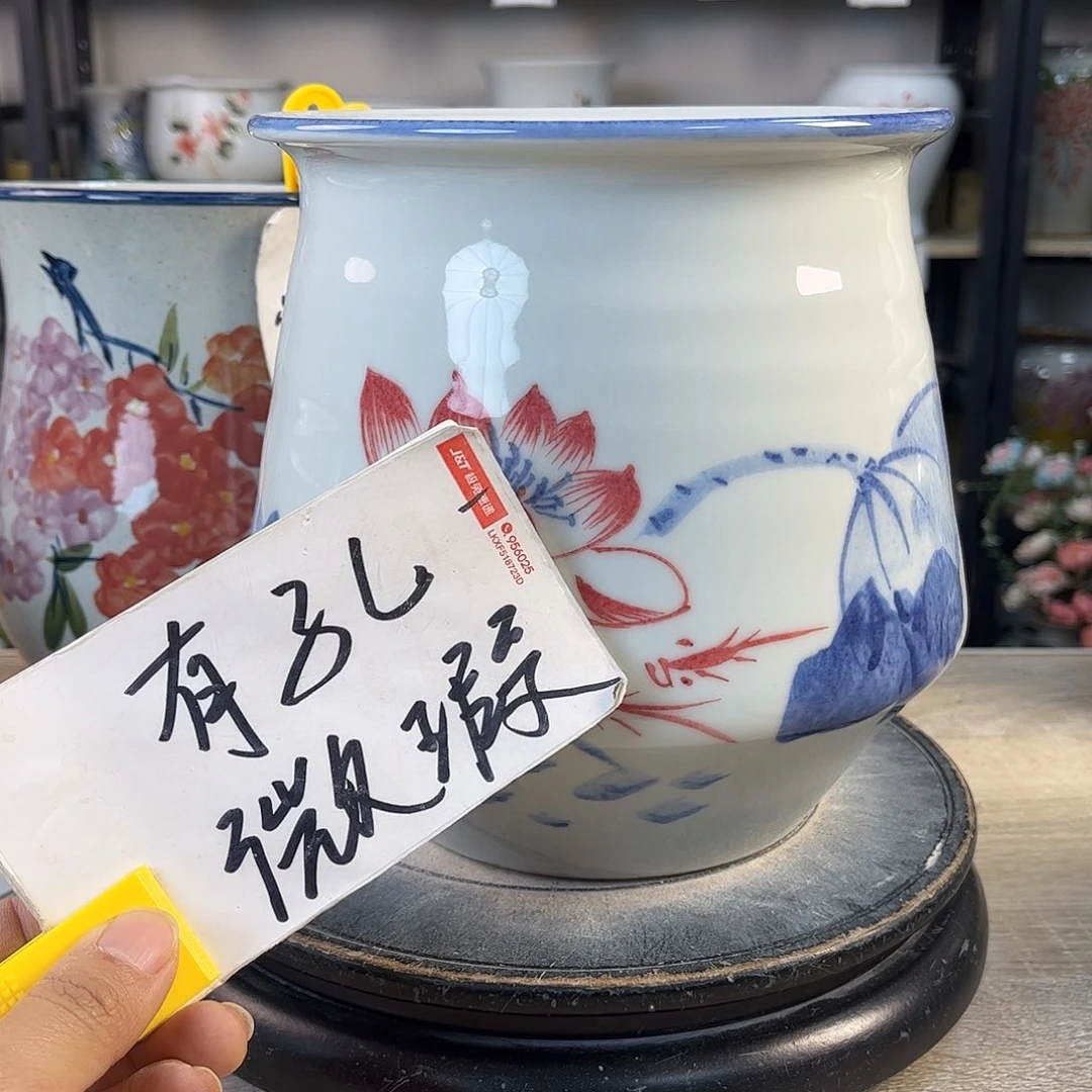 罐玉***?1xc景德镇陶瓷花盆