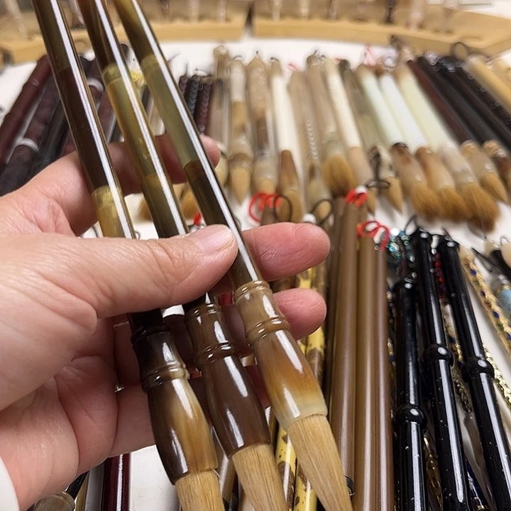 牛角杆95狼中楷出锋3.8左右