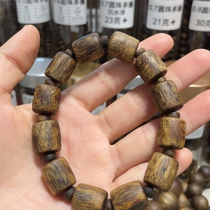 沉香沉香碎屑1.2桶珠随型单圈13g+