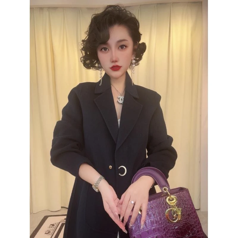 【亏品】一生一件羊毛大衣气质轻奢ED24090032
