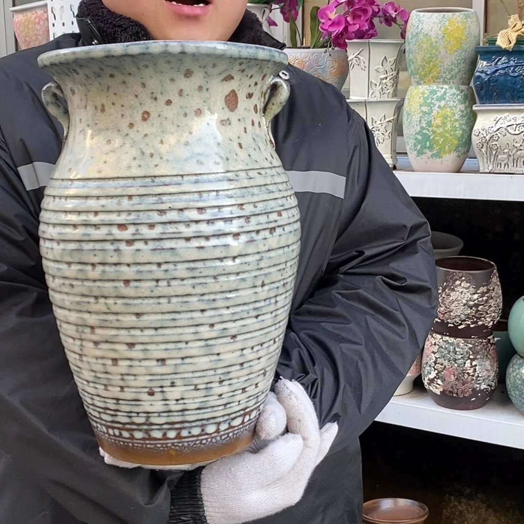 紫砂花盆口20高32福利