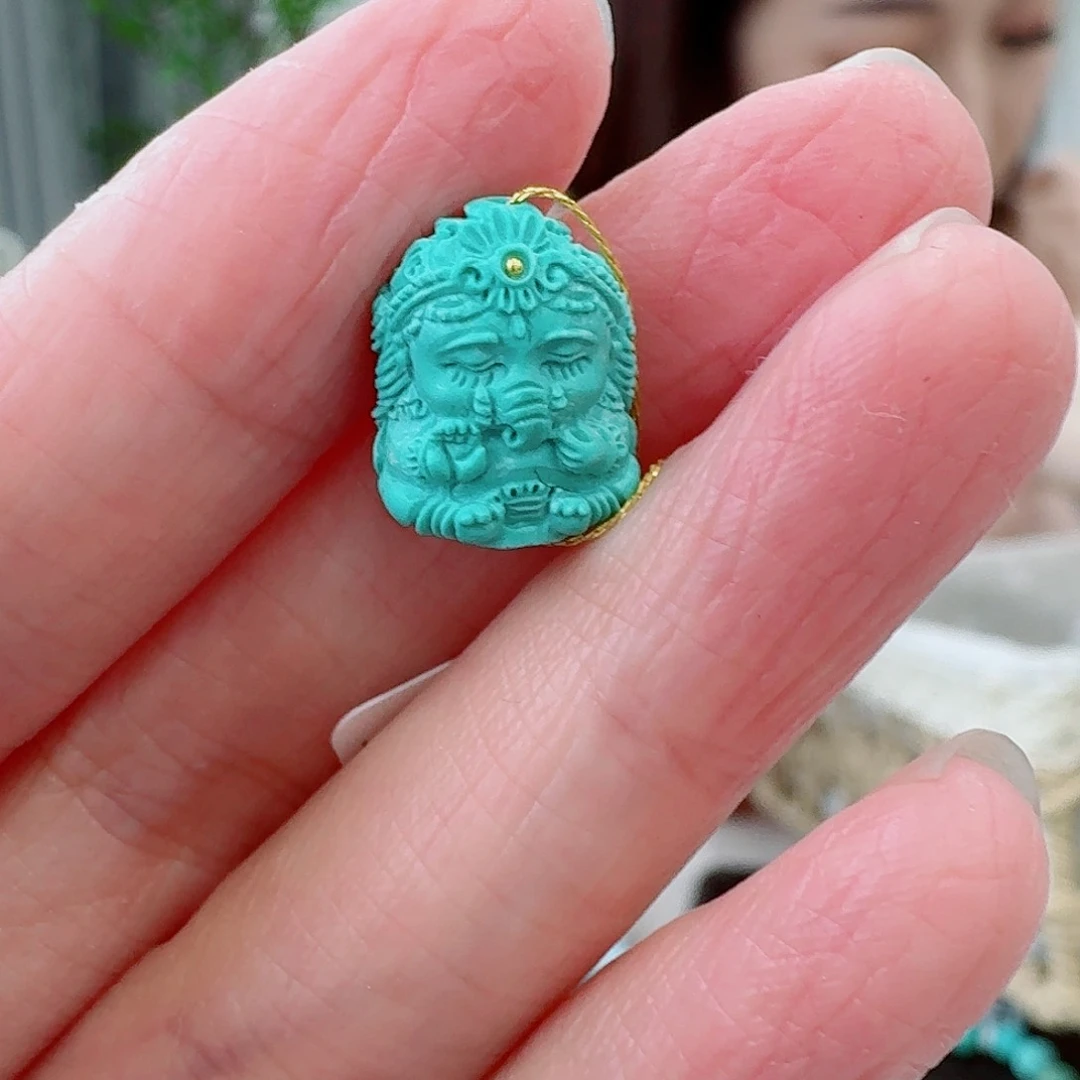 未镶嵌绿松石珠宝奇石