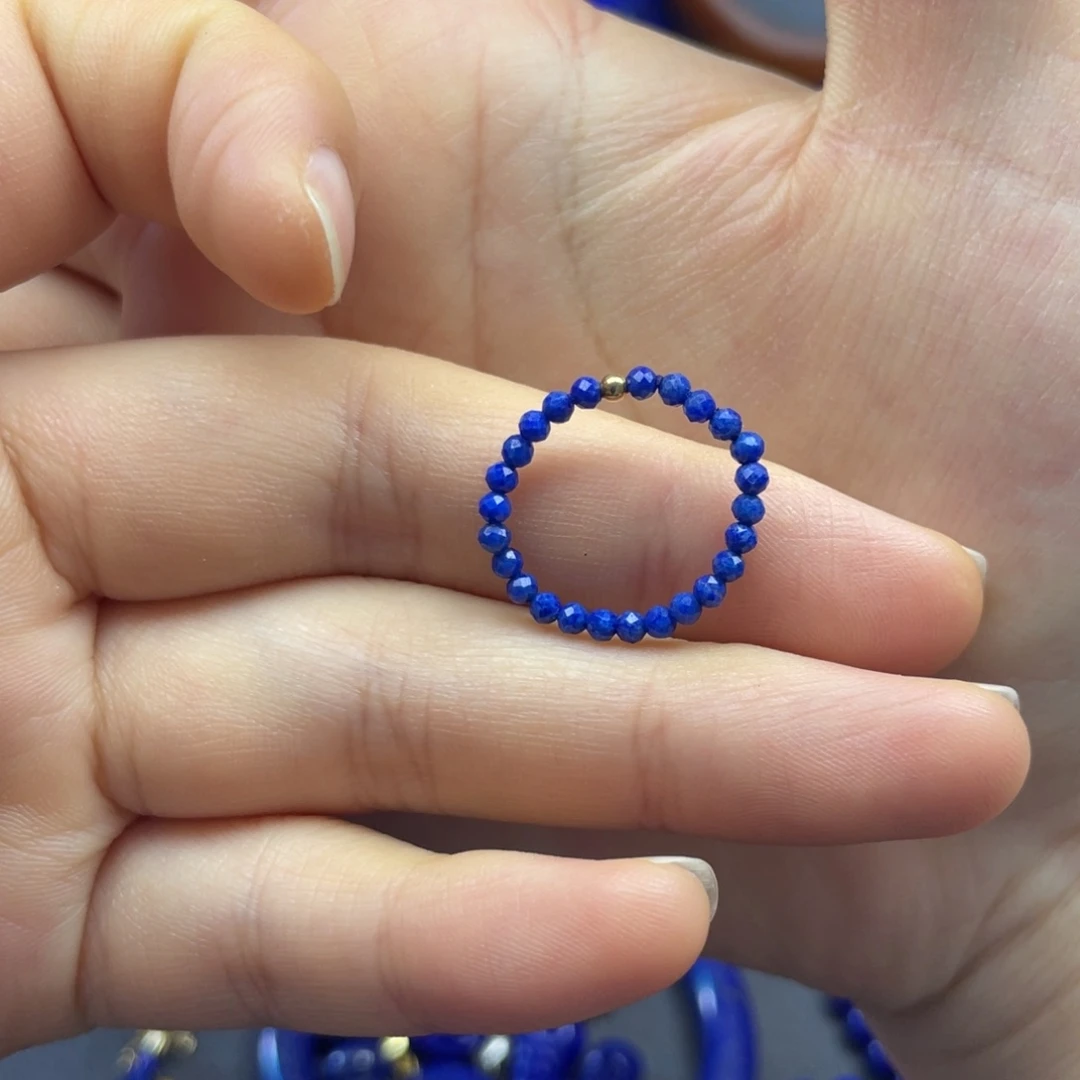 青金石未镶嵌戒圈