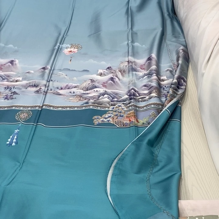 棉高端数码缎四件套
