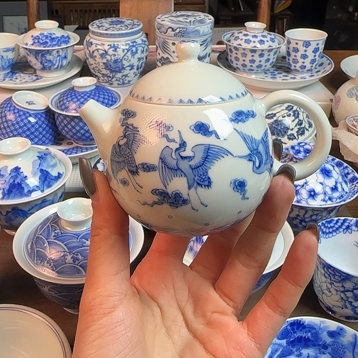 名窑口 六鹤茶壶福利