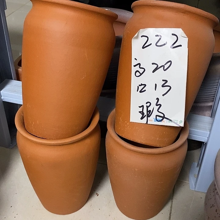 粗陶红陶绿植花盆222