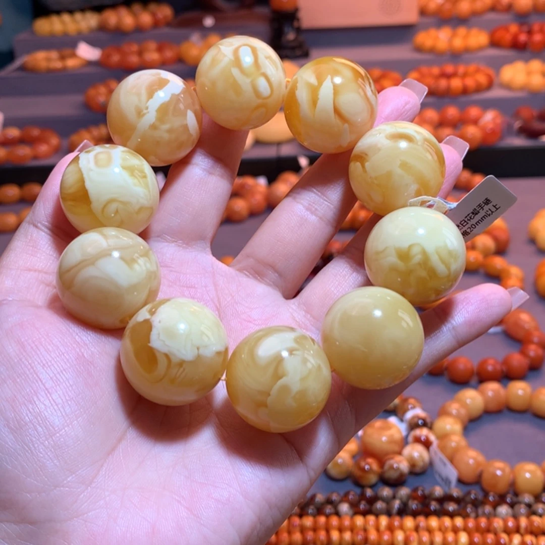 【闪购商品】手串蜜蜡未镶嵌刀*刀蜜蜡手串