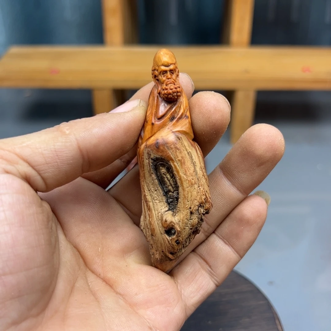 费***属木崖柏木摆件手把件