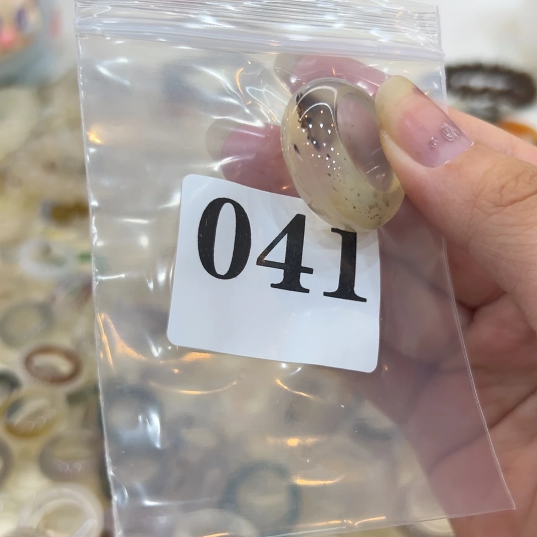玛瑙/玉髓戒指合金41港17