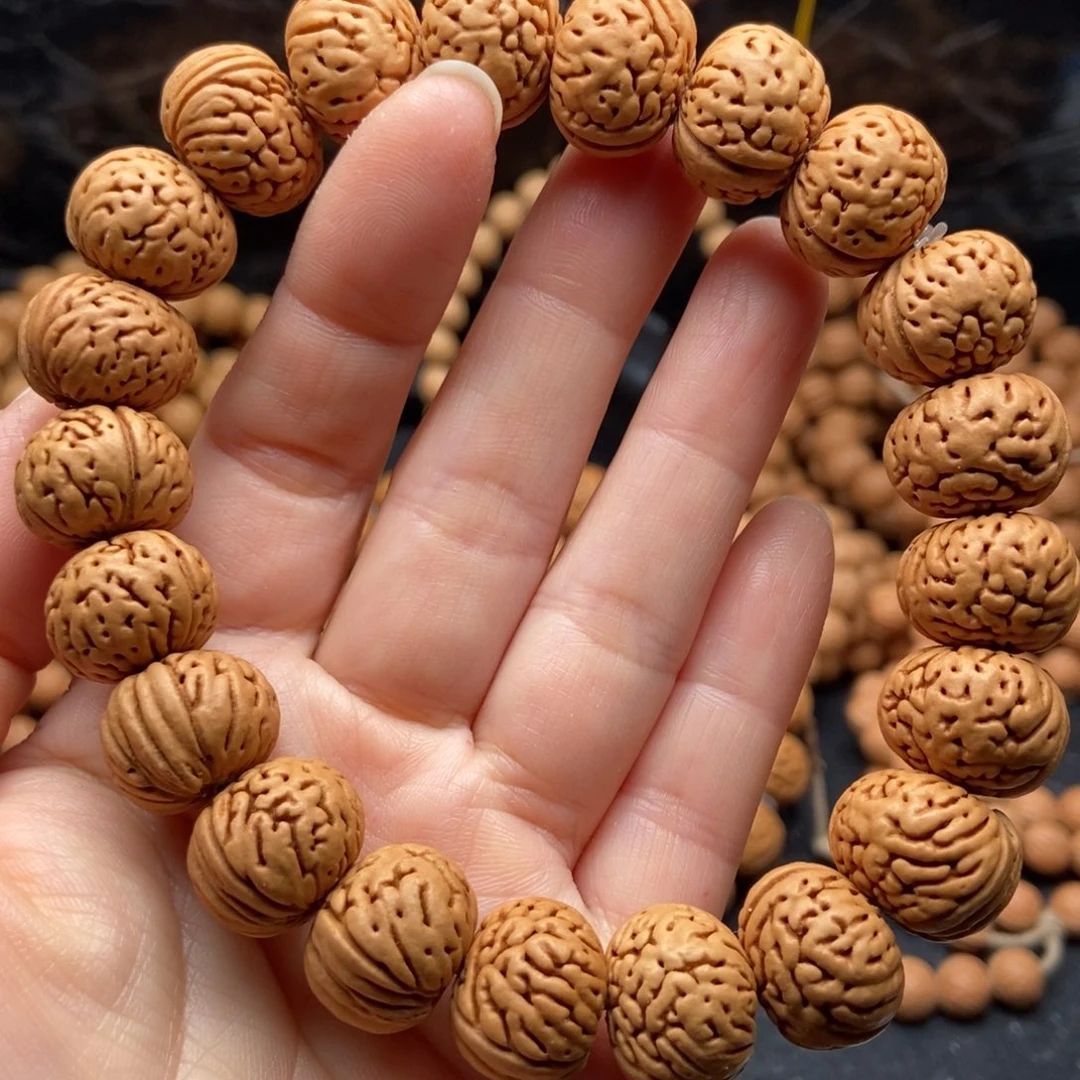 桃核手串树王纽扣16尺原皮原色