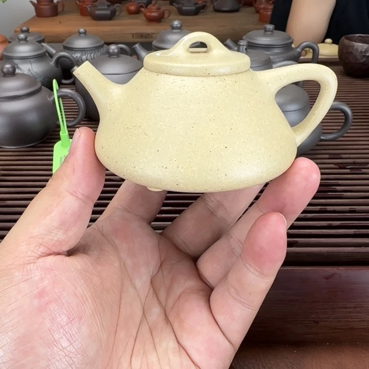 小***蔡茶壶紫砂本绿微瑕140cc