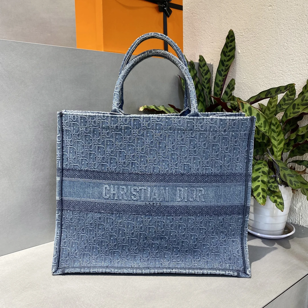 95新 DIOR/迪奥 迪奥   单宁大号托特包 手提包